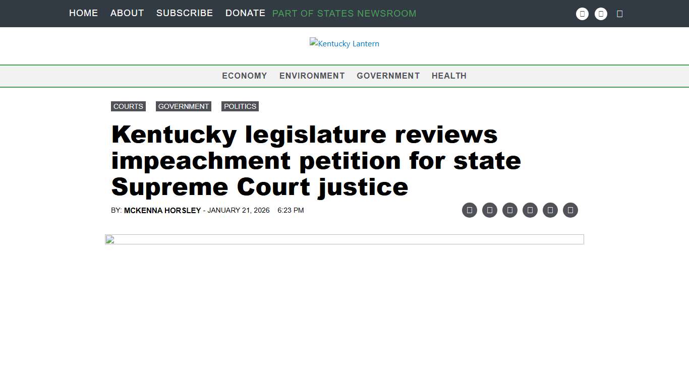 Kentucky legislature reviews impeachment petition for state Supreme Court justice • Kentucky Lantern